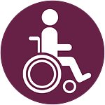 person in a wheelchair illustration