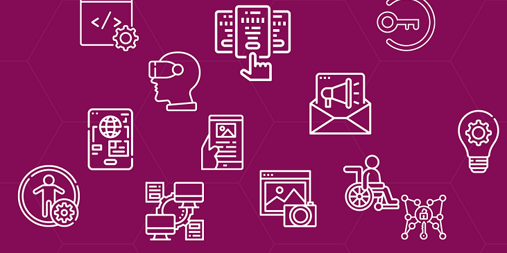 various accessibility icons.